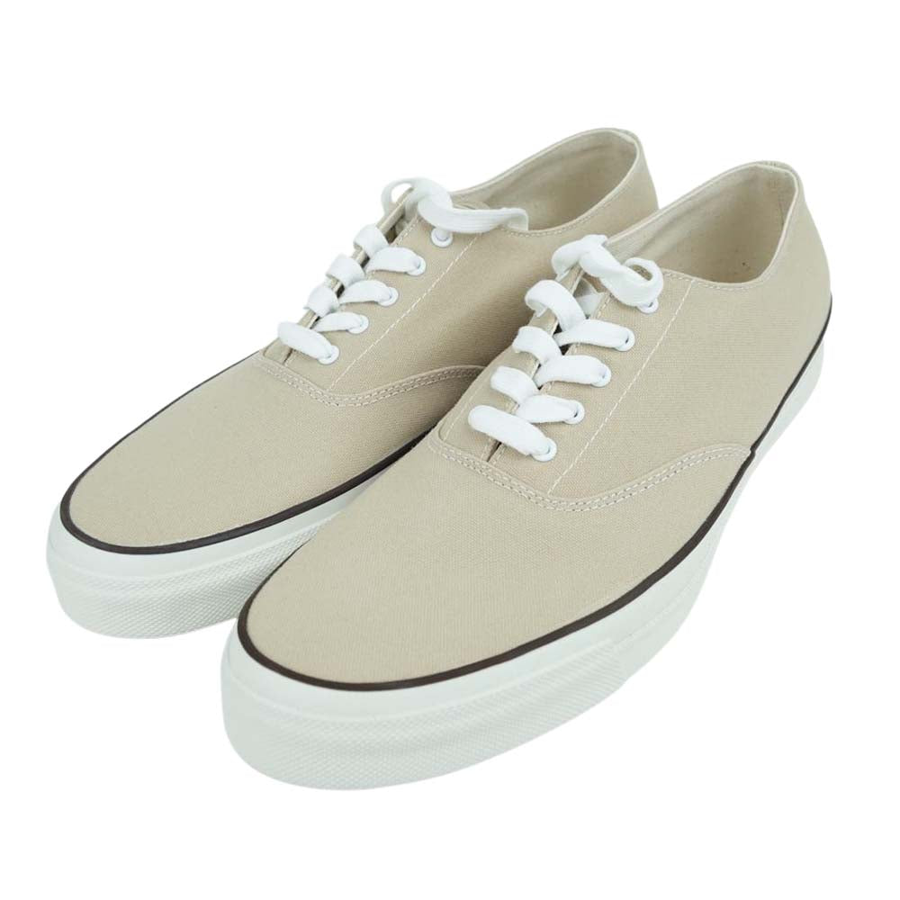 ANATOMICA アナトミカ 540-100-100 WAKOUWA DECK SHOES LOW WHITE SOLE デッキシューズ ベージュ系 27.5cm【新古品】【未使用】【中古】