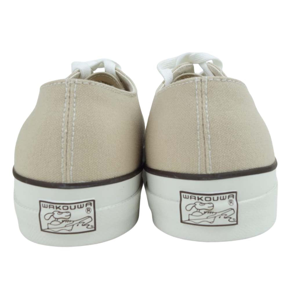 ANATOMICA アナトミカ 540-100-100 WAKOUWA DECK SHOES LOW WHITE SOLE デッキシューズ ベージュ系 27.5cm【新古品】【未使用】【中古】
