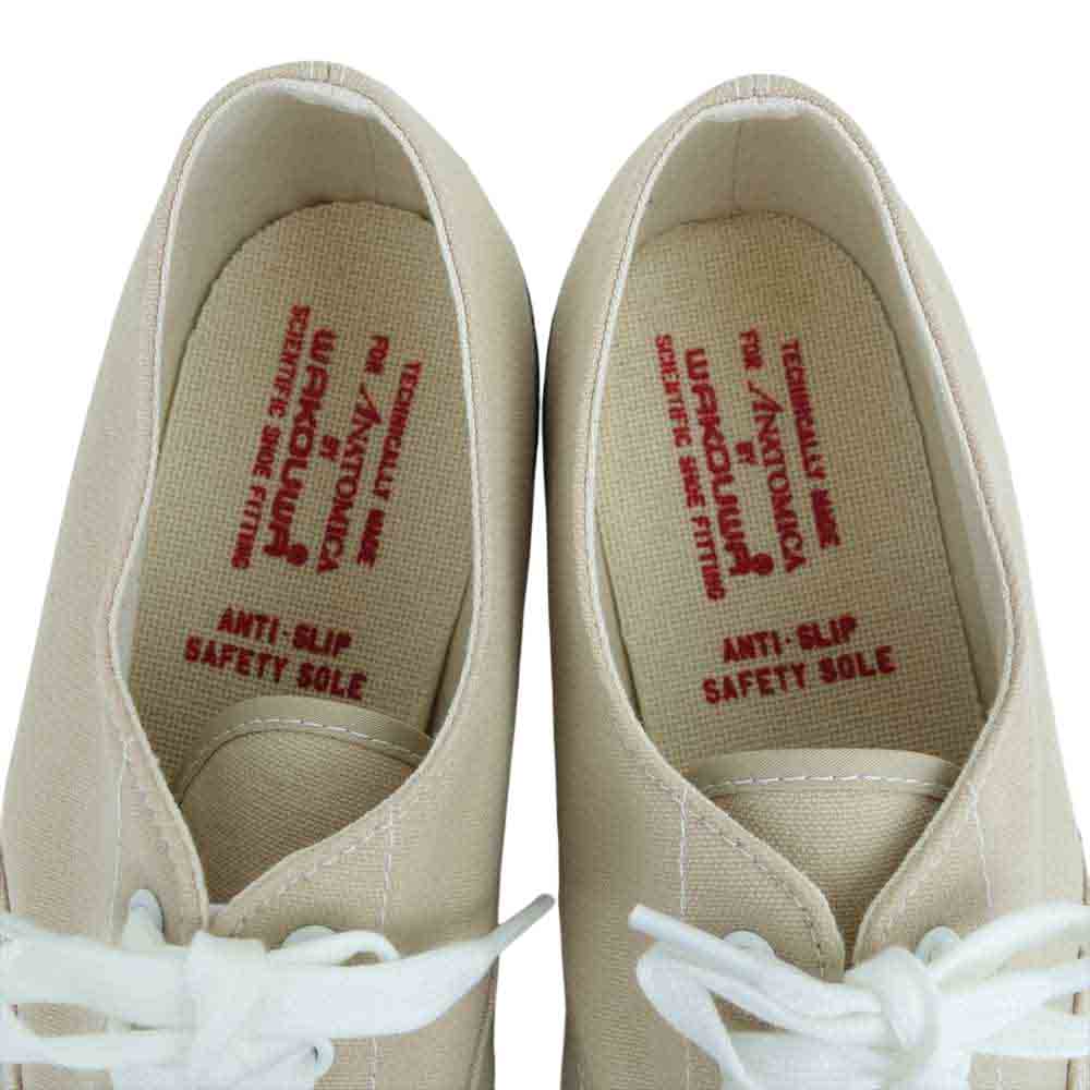 ANATOMICA アナトミカ 540-100-100 WAKOUWA DECK SHOES LOW WHITE SOLE デッキシューズ ベージュ系 27.5cm【新古品】【未使用】【中古】