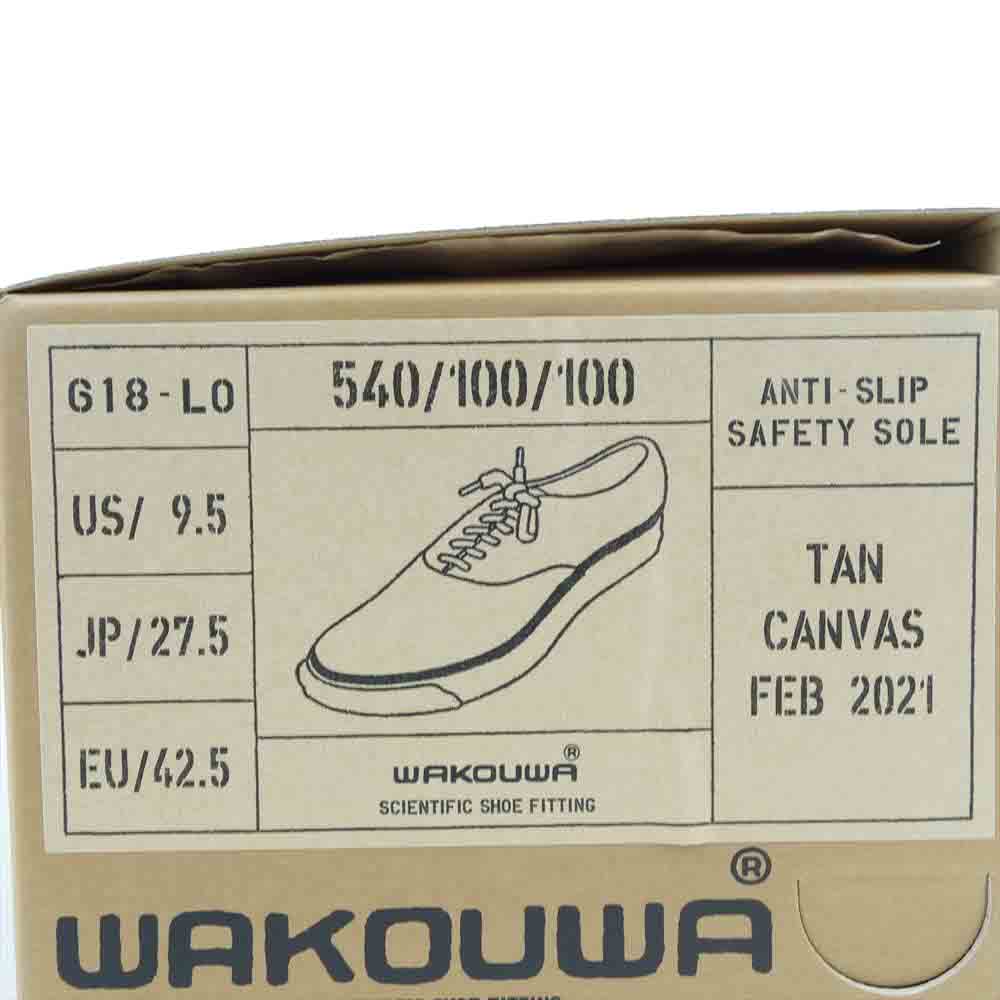 ANATOMICA アナトミカ 540-100-100 WAKOUWA DECK SHOES LOW WHITE SOLE デッキシューズ ベージュ系 27.5cm【新古品】【未使用】【中古】