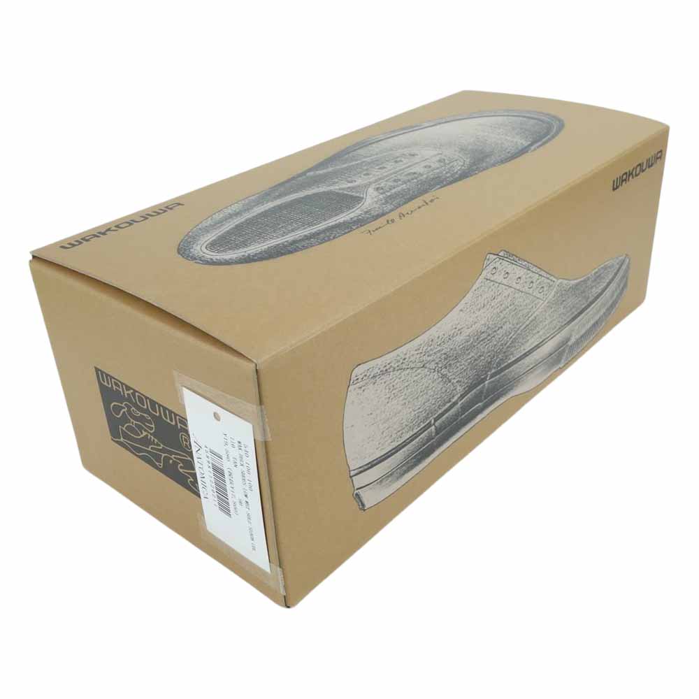 ANATOMICA アナトミカ 540-100-100 WAKOUWA DECK SHOES LOW WHITE SOLE デッキシューズ ベージュ系 27.5cm【新古品】【未使用】【中古】