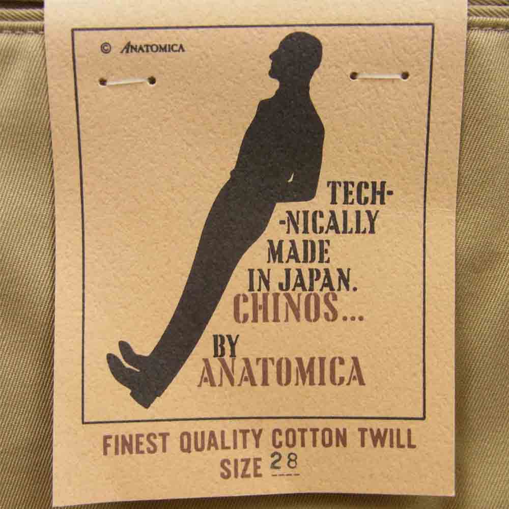 ANATOMICA アナトミカ 530-000-04 CHINO II コットン 日本製 チノ パンツ ベージュ系 28【新古品】【未使用】【中古】