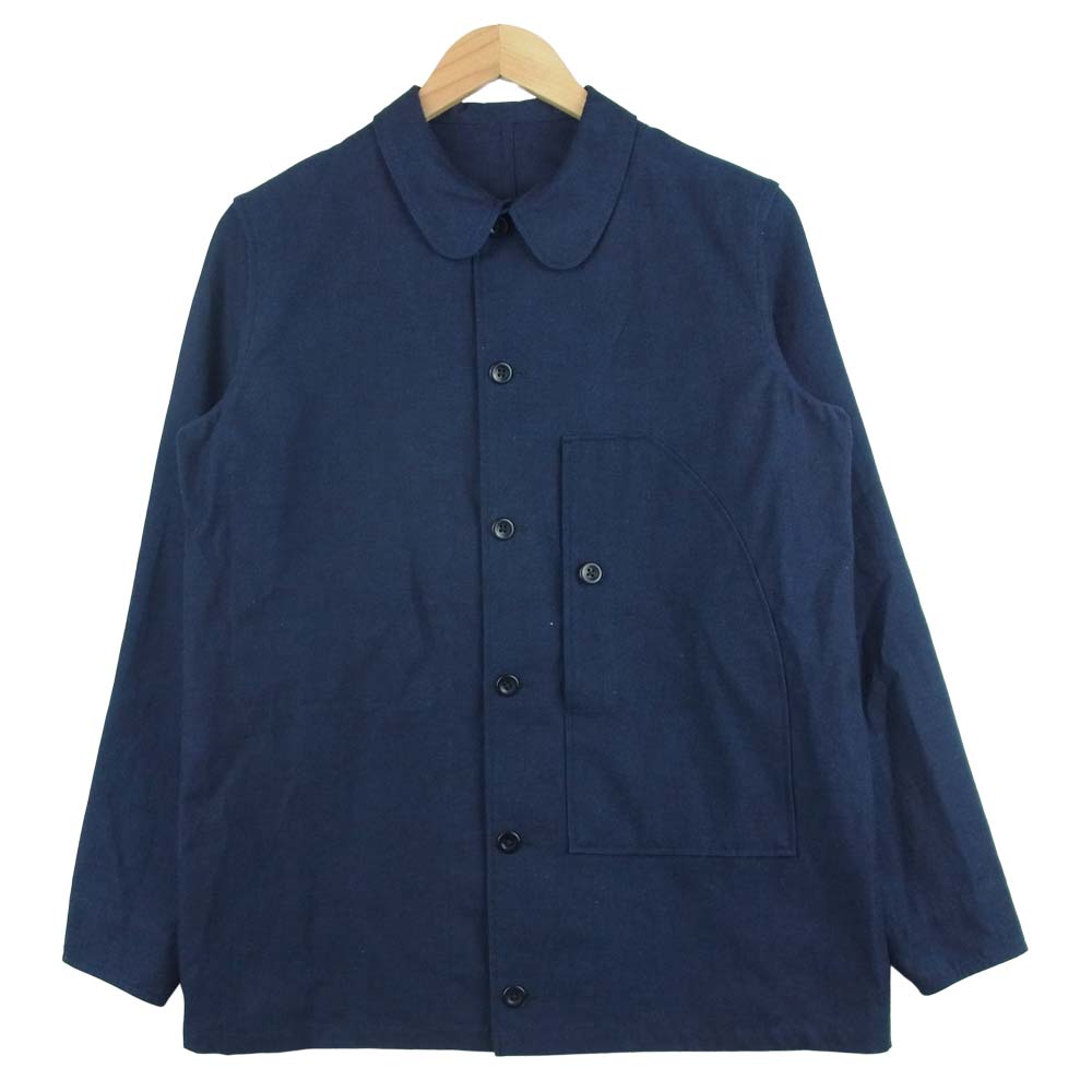 ANATOMICA アナトミカ 丸襟 カバーオールジャケット コットン フランス製 ダークネイビー系 S【中古】