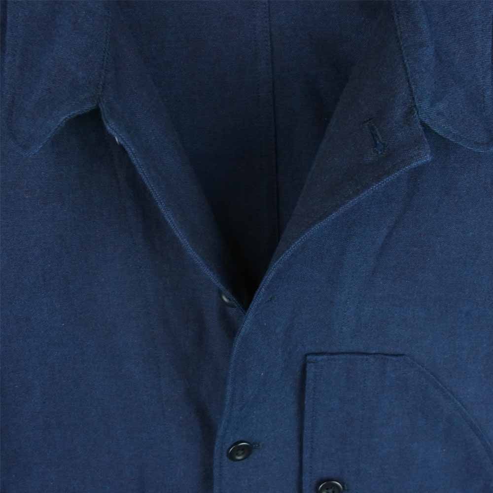 ANATOMICA アナトミカ 丸襟 カバーオールジャケット コットン フランス製 ダークネイビー系 S【中古】