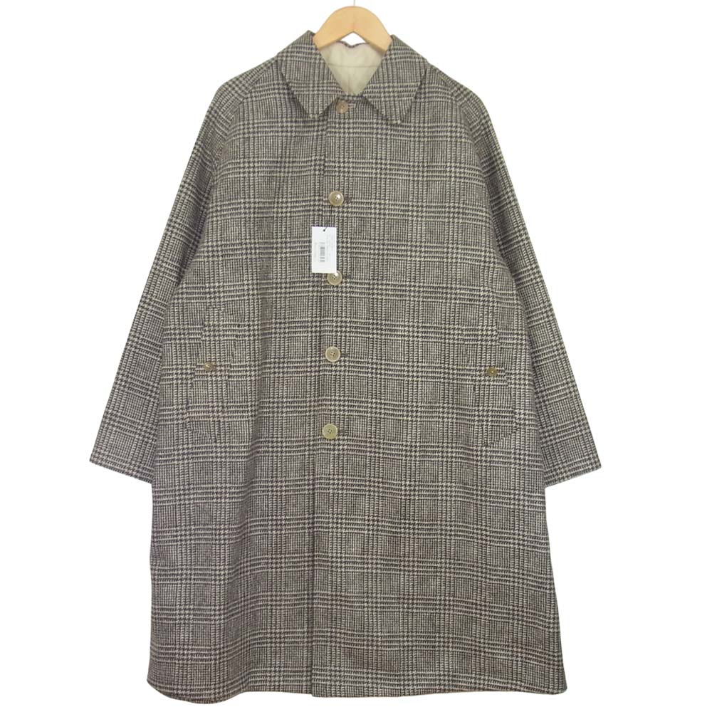 ANATOMICA アナトミカ 530-562-01 SINGLE RAGLAN II 高密度コットンギャバジン ウール リバーシブル シングルラグラン コート ブラウン系 46【新古品】【未使用】【中古】