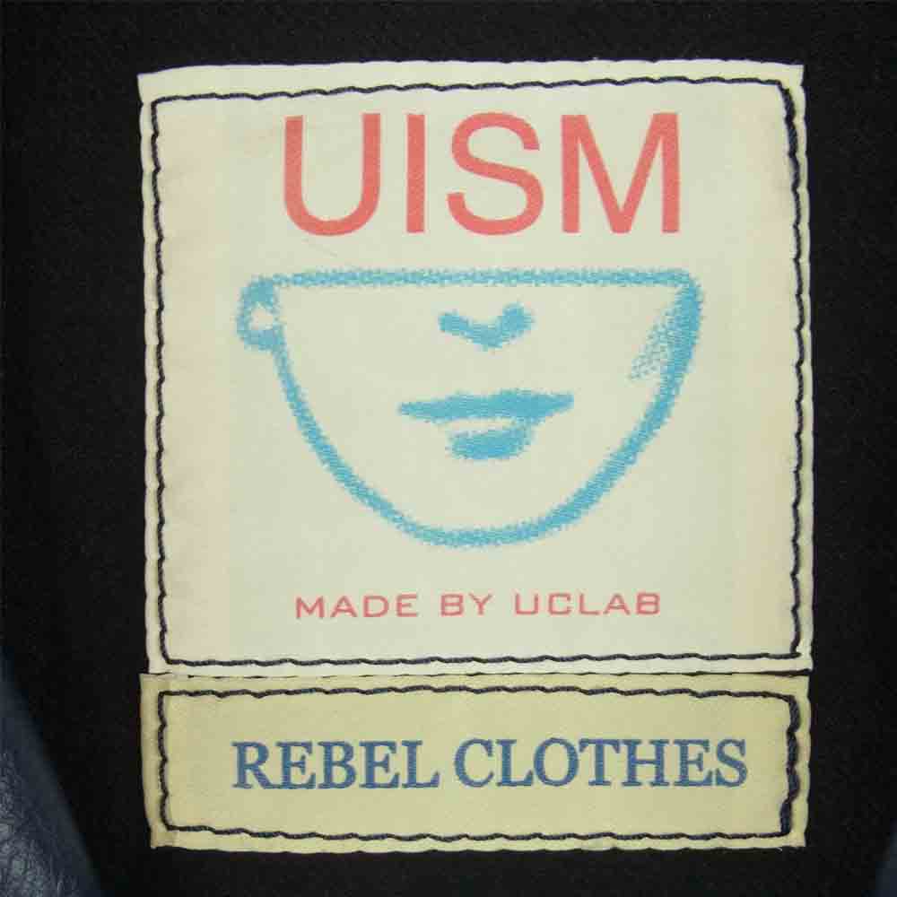 UNDERCOVER アンダーカバー 17AW UCS9204-2 WELCOME TO FEAR CITY OS ダブルライダースジャケット ダークネイビー系 2【美品】【中古】