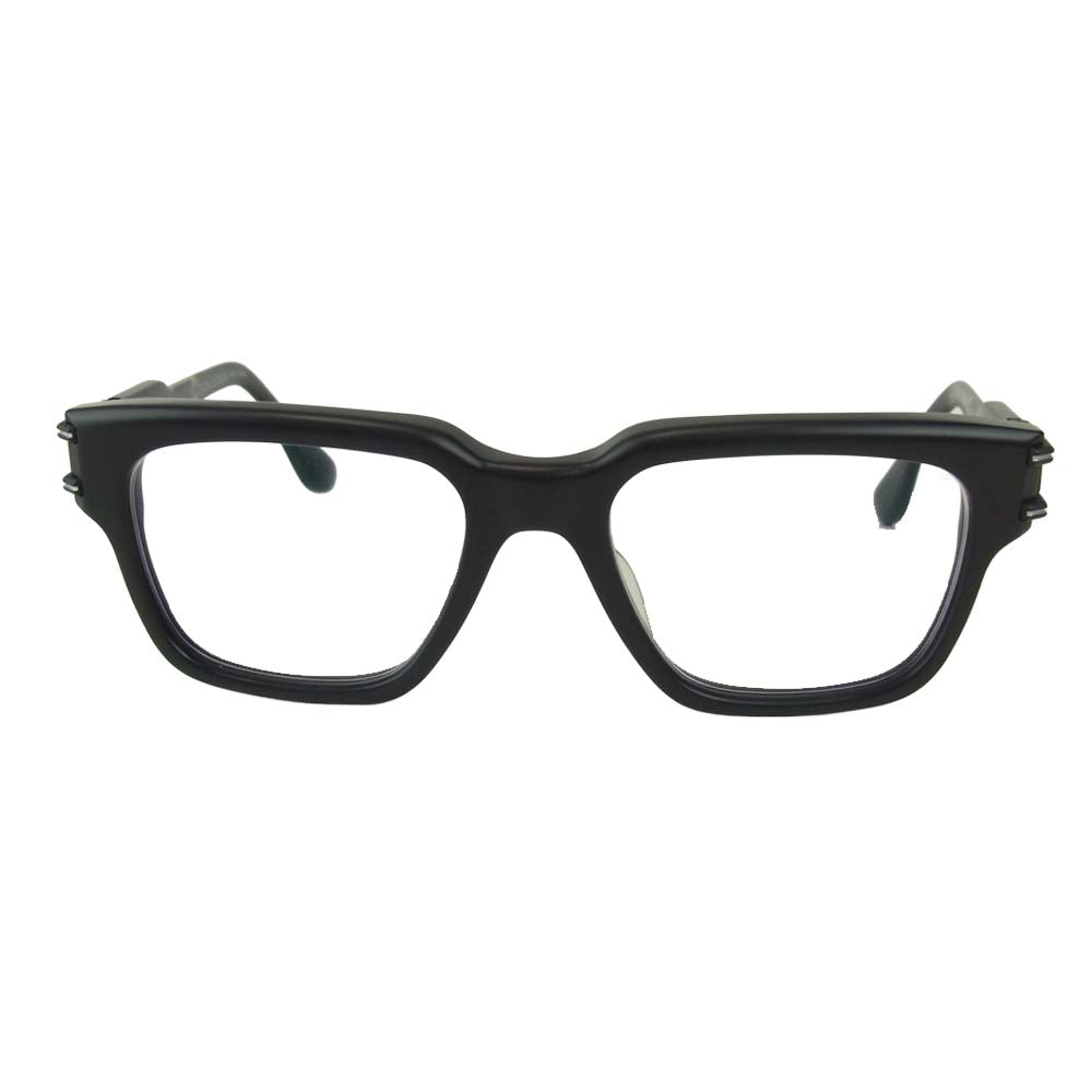 CHROME HEARTS クロムハーツ（原本無） 国内正規取扱店ギャランティ付属 BULGE MBK フローラルクロス アイウェア 眼鏡 サングラス ブラック系 53□20ー150【中古】