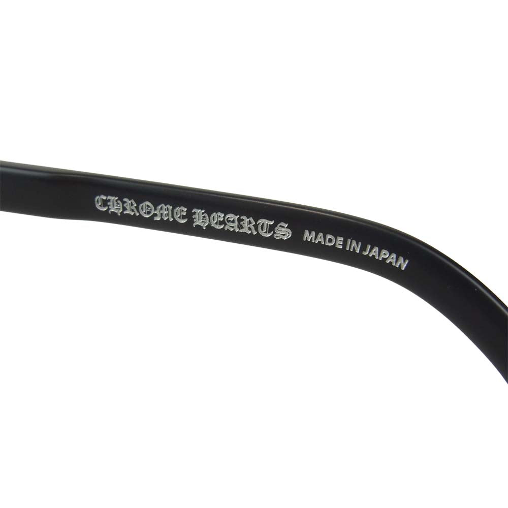 CHROME HEARTS クロムハーツ（原本無） 国内正規取扱店ギャランティ付属 BULGE MBK フローラルクロス アイウェア 眼鏡 サングラス ブラック系 53□20ー150【中古】