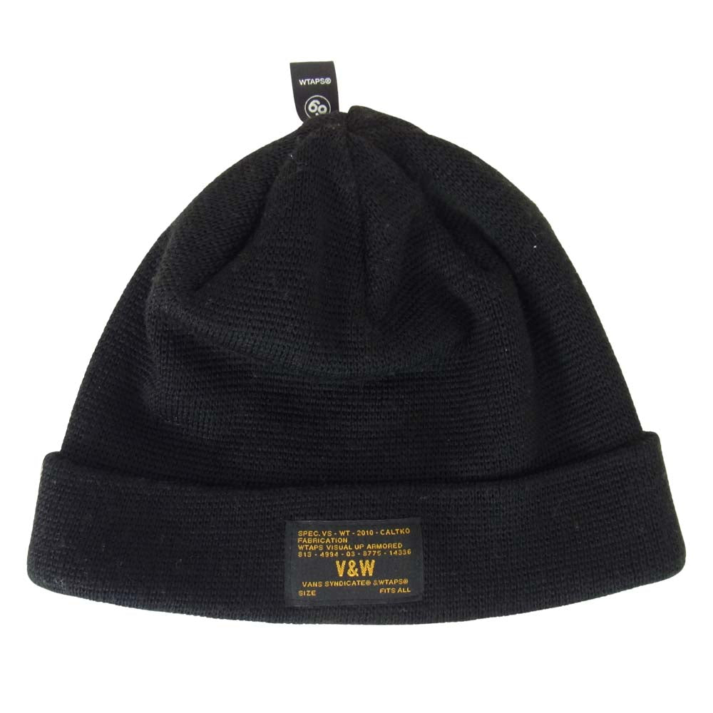 WTAPS ダブルタップス 11AW 112RPVND-HT01S × VANS BLACKWATCH BEANIE ビーニー ブラック系 F【中古】