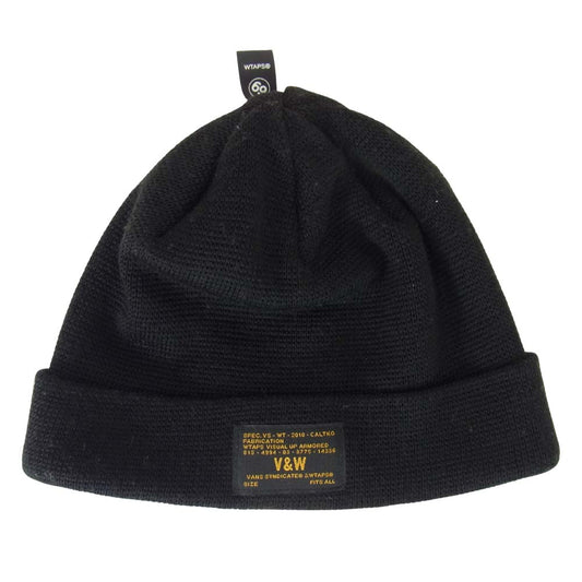 WTAPS ダブルタップス 11AW 112RPVND-HT01S × VANS BLACKWATCH BEANIE ビーニー ブラック系 F【中古】