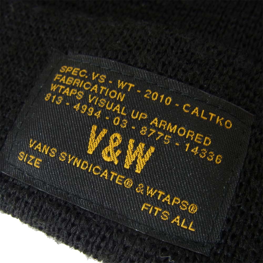 WTAPS ダブルタップス 11AW 112RPVND-HT01S × VANS BLACKWATCH BEANIE ビーニー ブラック系 F【中古】