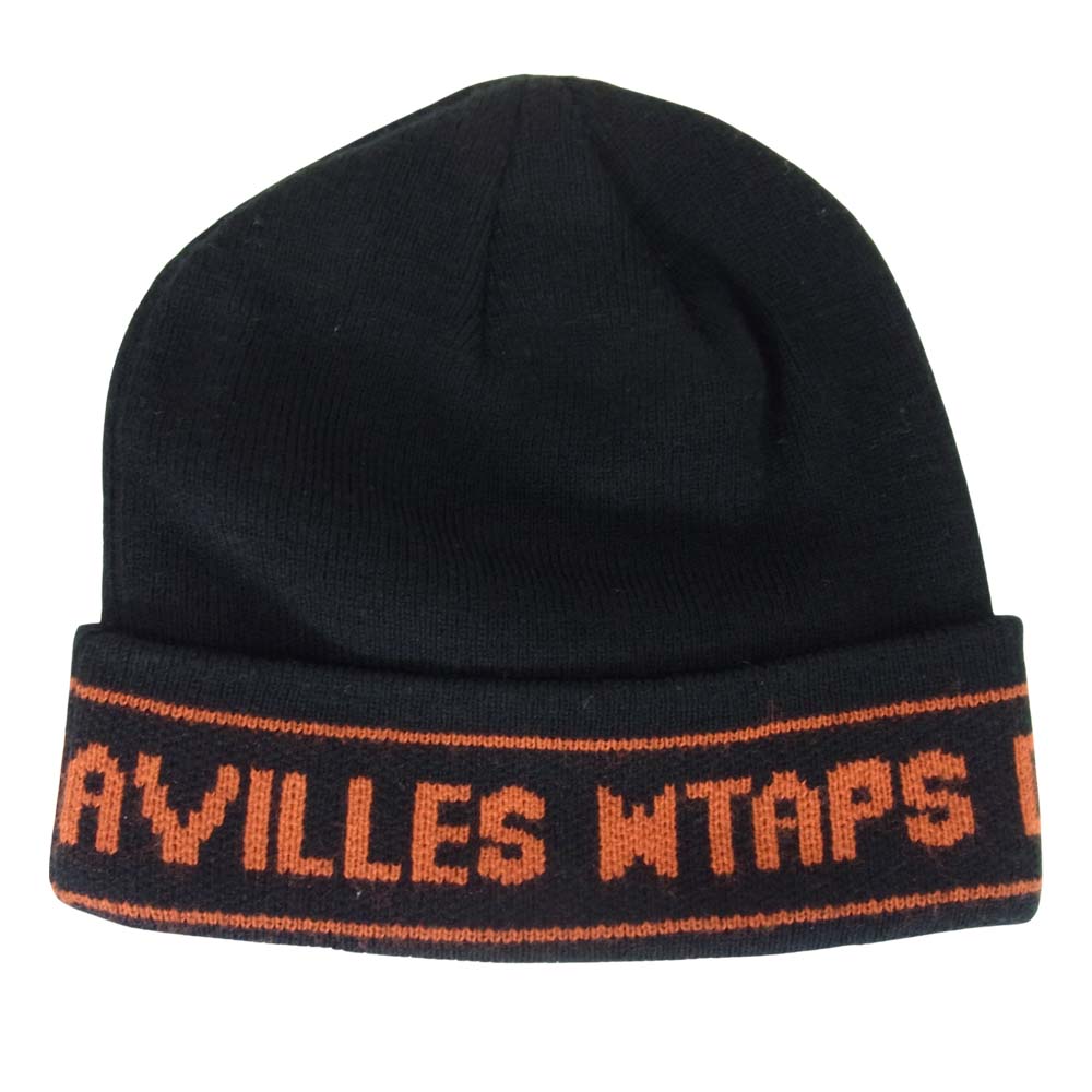 WTAPS ダブルタップス × NEWERA BEANIE ビーニー ニット帽  ブラック系 F【中古】