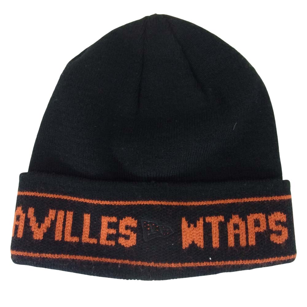 WTAPS ダブルタップス × NEWERA BEANIE ビーニー ニット帽  ブラック系 F【中古】