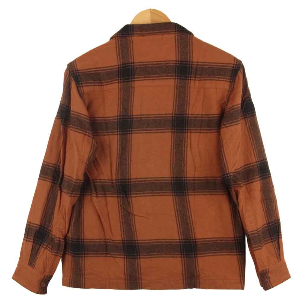 WTAPS ダブルタップス 12AW 122GWDT-SHM03 VATOS L/S バトス ロングスリーブ チェック 長袖 シャツ 赤茶系 S【中古】