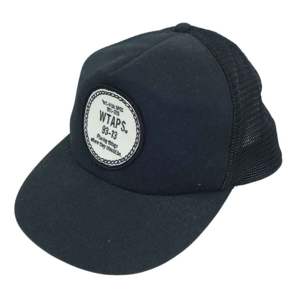 WTAPS ダブルタップス 13SS 131RPDT-HT08 MILITIA CAP COTTON ロゴ ワッペン キャップ ブラック系【中古】
