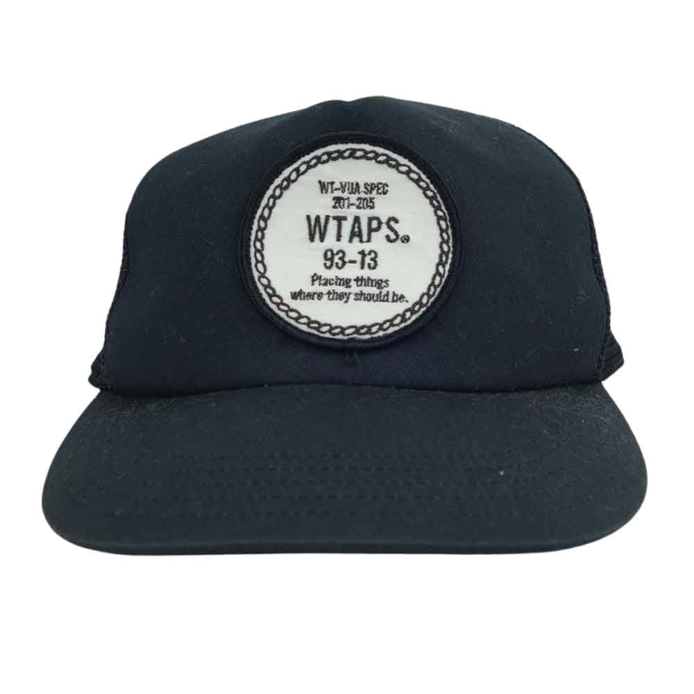 WTAPS ダブルタップス 13SS 131RPDT-HT08 MILITIA CAP COTTON ロゴ ワッペン キャップ ブラック系【中古】