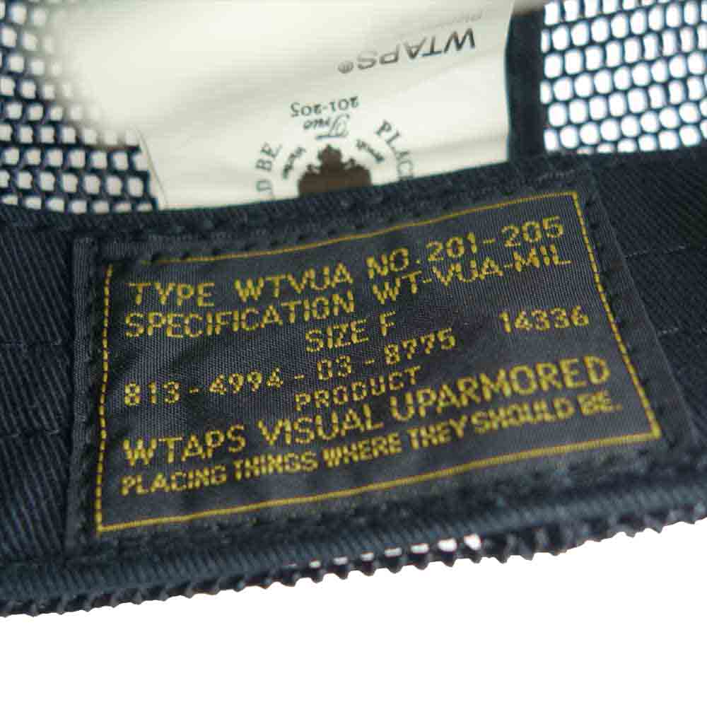 WTAPS ダブルタップス 13SS 131RPDT-HT08 MILITIA CAP COTTON ロゴ ワッペン キャップ ブラック系【中古】