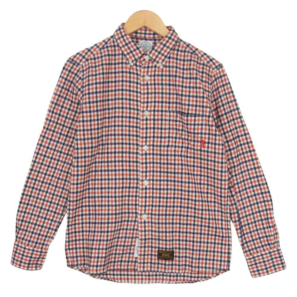 WTAPS ダブルタップス 15AW 152LTDT-SHM04 CHECK L/S 01 チェック 長袖 シャツ レッド系 S【中古】