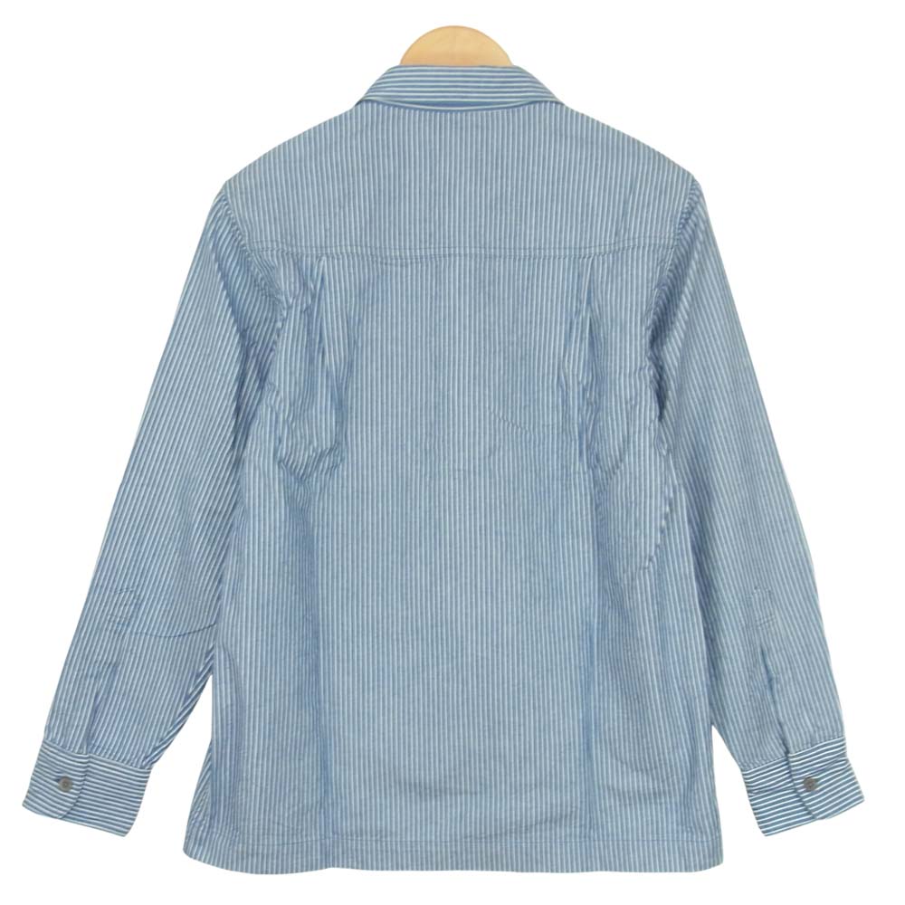 WTAPS ダブルタップス 16SS 161LTDT-SHM02 UNION LS 02 Shirt ストライプ ロングスリーブ シャツ ブルー系 S【中古】