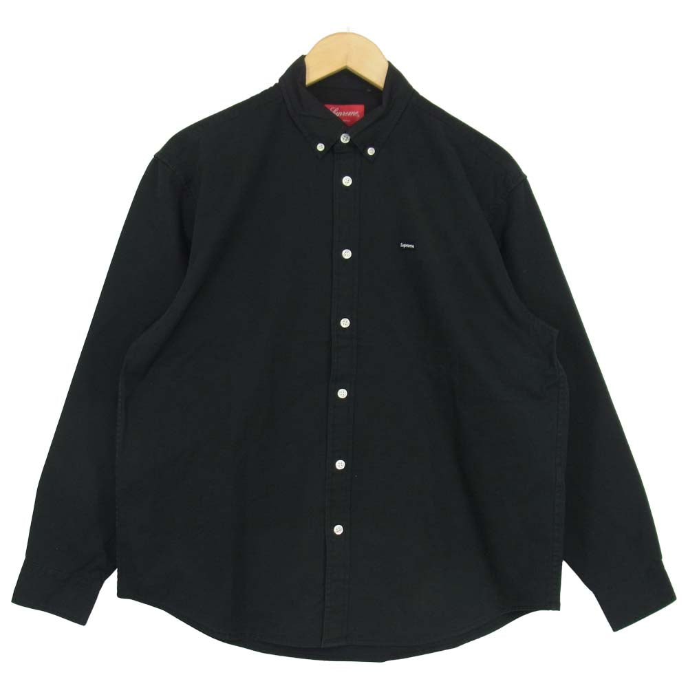 Supreme シュプリーム 21AW Small Box Twill Shirt スモール ボックスロゴ ツイル シャツ ブラック系 S【新古品】【未使用】【中古】