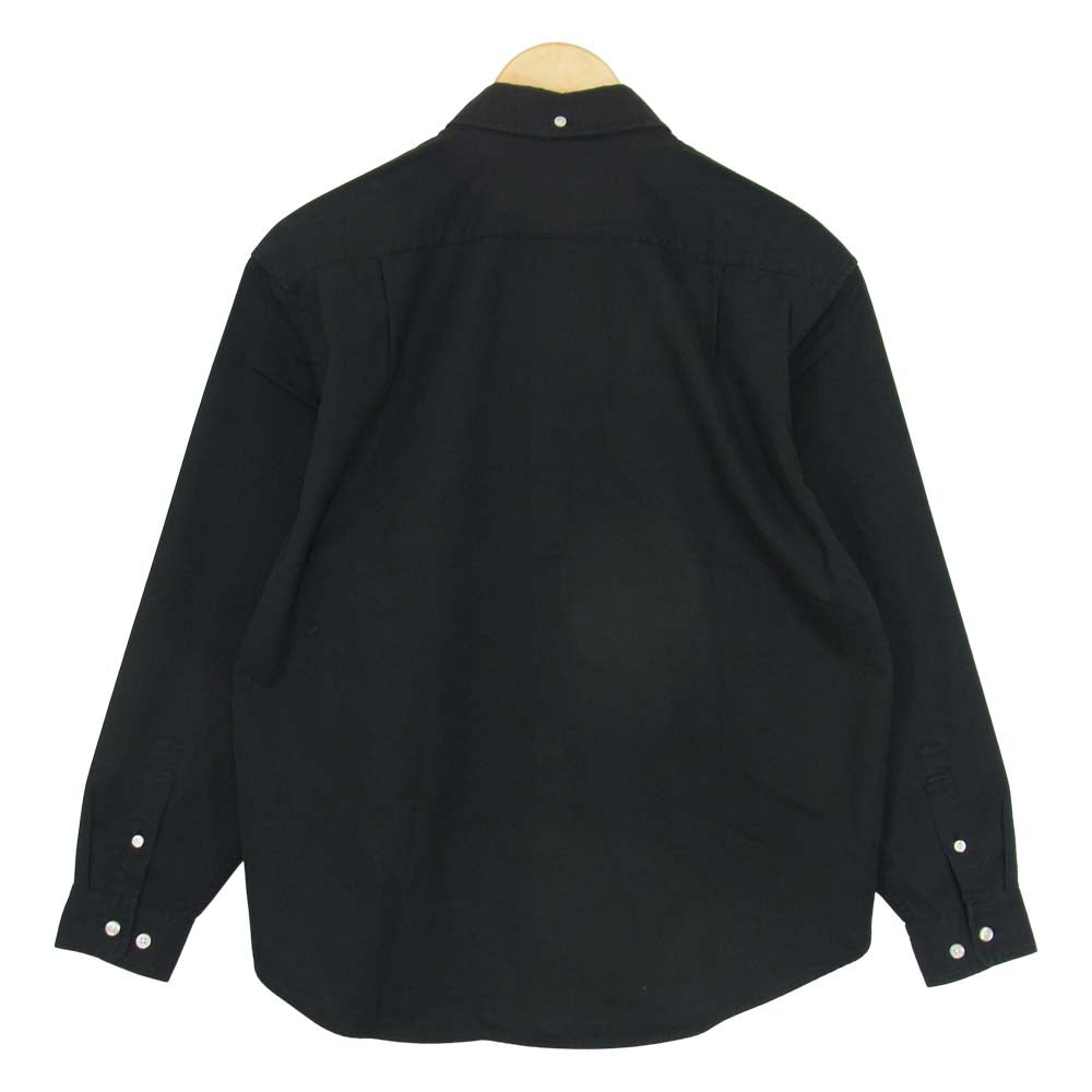 Supreme シュプリーム 21AW Small Box Twill Shirt スモール ボックスロゴ ツイル シャツ ブラック系 S【新古品】【未使用】【中古】