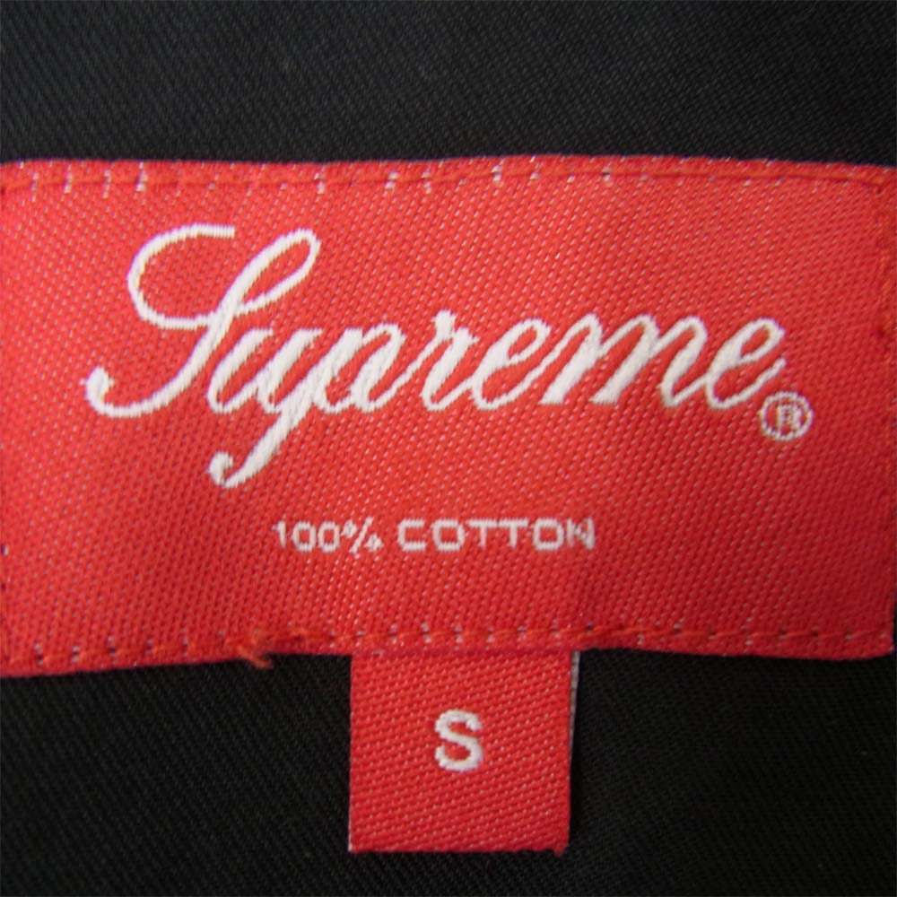 Supreme シュプリーム 21AW Small Box Twill Shirt スモール ボックスロゴ ツイル シャツ ブラック系 S【新古品】【未使用】【中古】