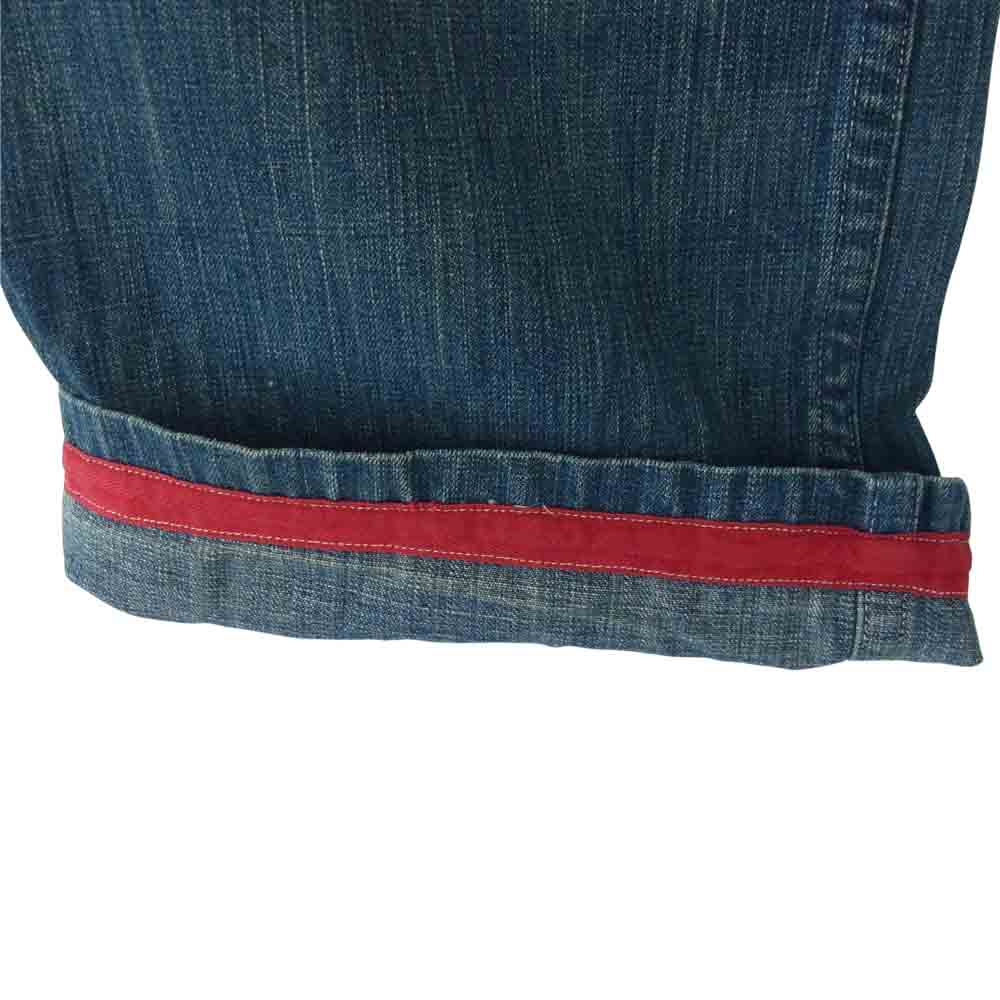 ミスターフリーダム クラッシュ リペア 加工 デニム パンツ インディゴブルー系 32【中古】