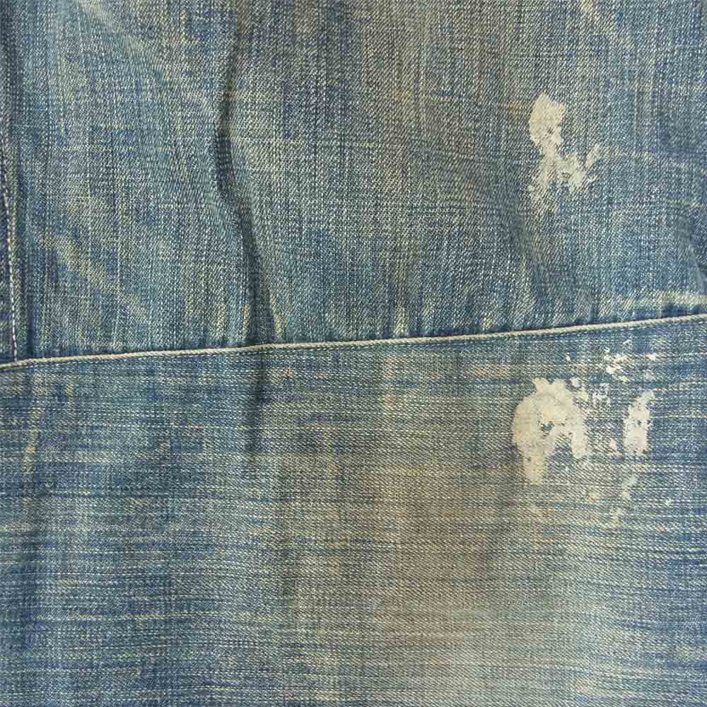 ミスターフリーダム クラッシュ リペア 加工 デニム パンツ インディゴブルー系 32【中古】