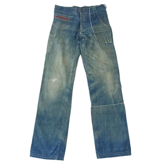 ミスターフリーダム シンチバック デニム パンツ インディゴブルー系 32【中古】