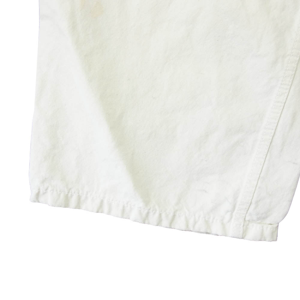 CUSHMAN クッシュマン シンチバック ボタンフライ パンツ ホワイト系 30【中古】