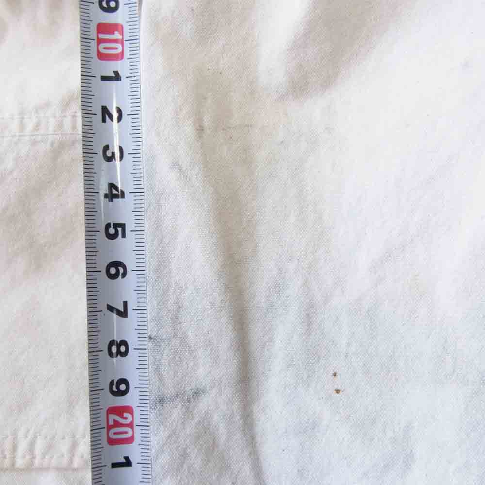 CUSHMAN クッシュマン シンチバック ボタンフライ パンツ ホワイト系 30【中古】