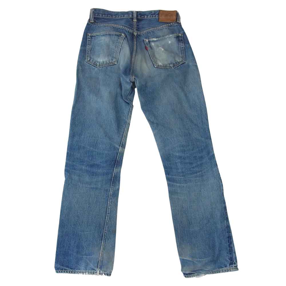 WAREHOUSE ウエアハウス Lot1000 リペア加工 ダメージ デニム パンツ インディゴブルー系 30【中古】