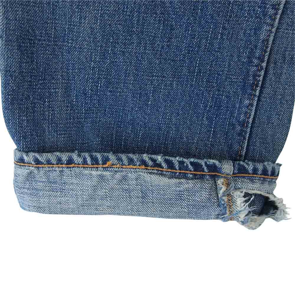 WAREHOUSE ウエアハウス Lot1000 リペア加工 ダメージ デニム パンツ インディゴブルー系 30【中古】