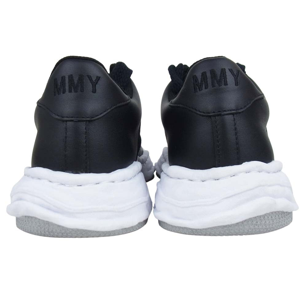 メゾンミハラヤスヒロ 21AW A07FW702 WAYNE LOW ローカット レザー スニーカー black 42【新古品】【未使用】【中古】