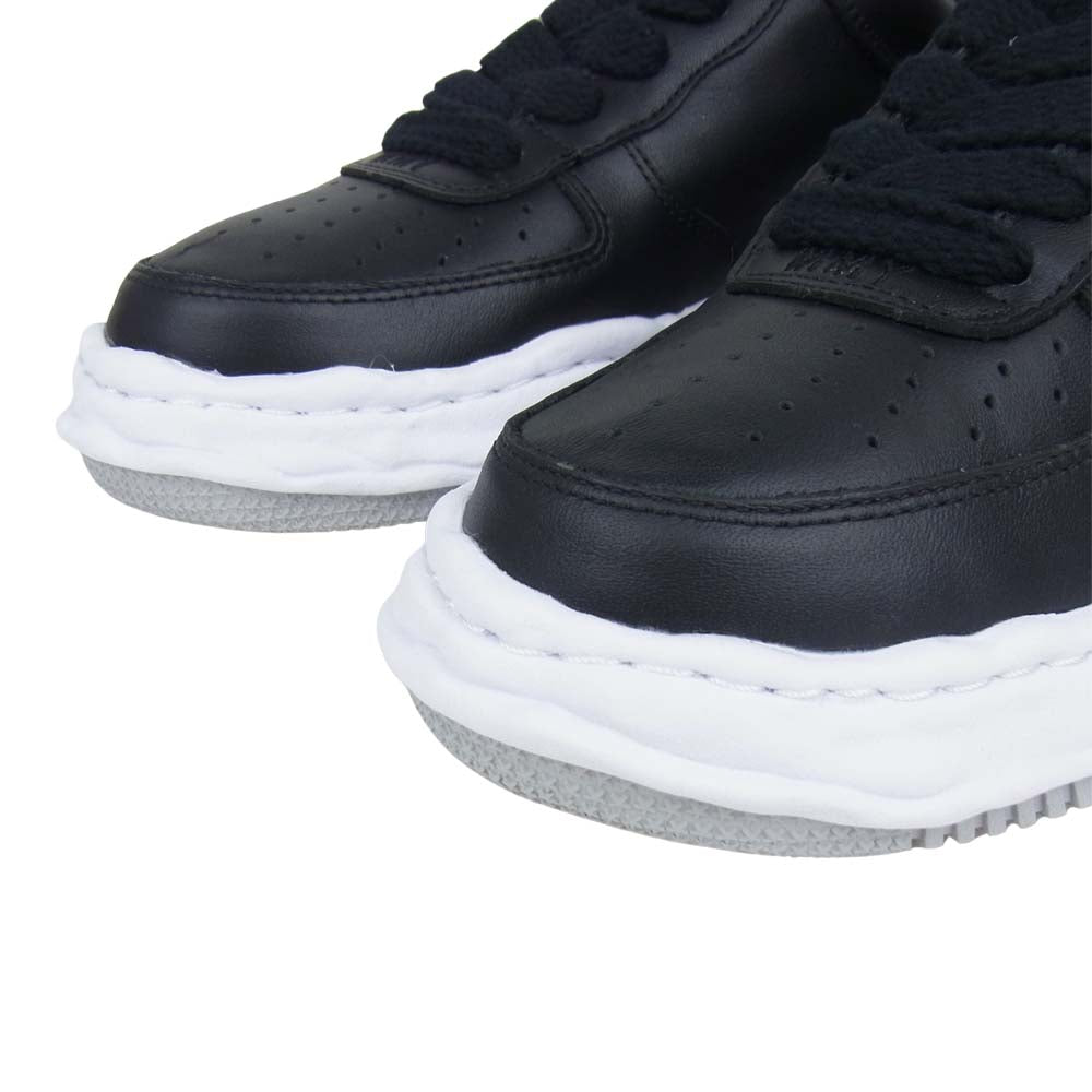 メゾンミハラヤスヒロ 21AW A07FW702 WAYNE LOW ローカット レザー スニーカー black 42【新古品】【未使用】【中古】