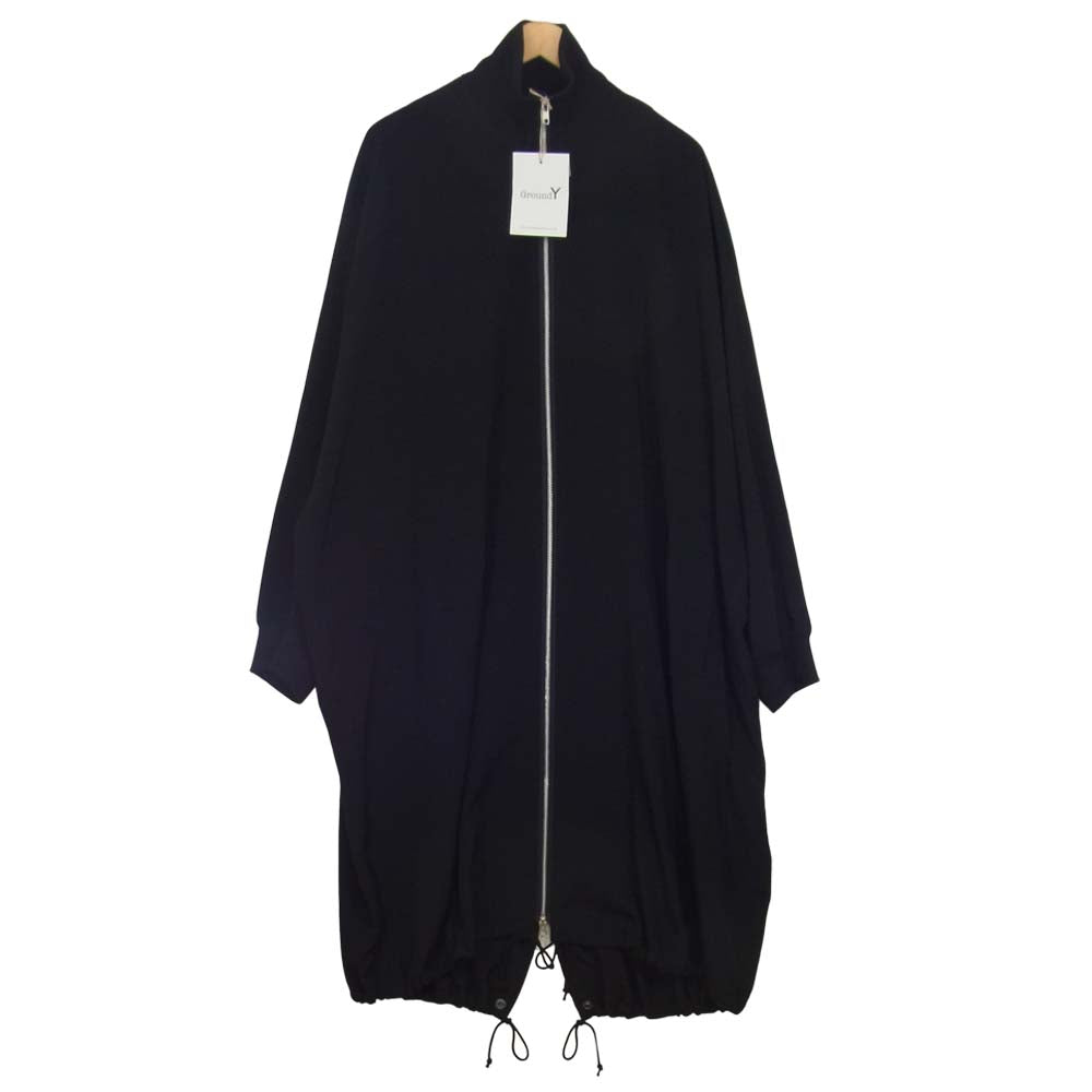 Yohji Yamamoto ヨウジヤマモト GroundY 21AW GM-C07-500-2 T/A Vintage Decyne Dolman Sleeve Rib Coat ヴィンテージデシンドルマン スリーブ リブ コート ブラック系 3【新古品】【未使用】【中古】