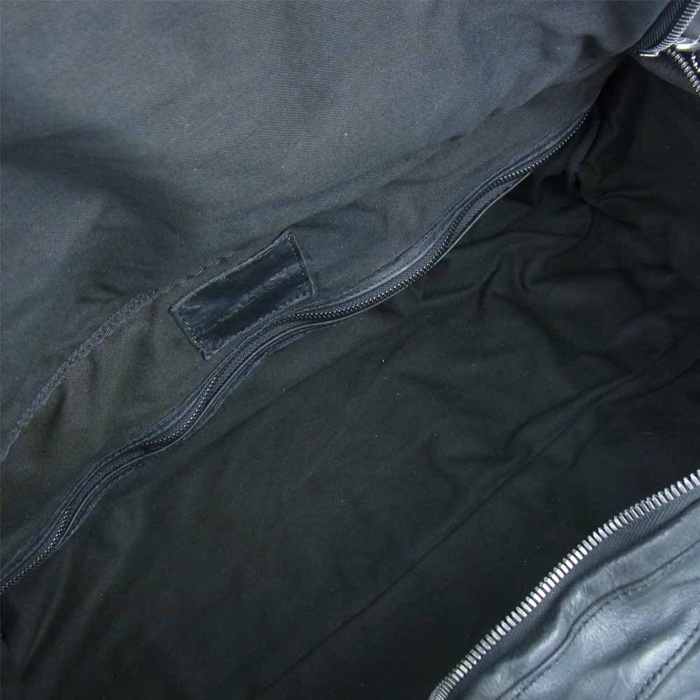 ISAMUKATAYAMA BACKLASH イサムカタヤマバックラッシュ 230-03 イタリアンショルダー ジャパンステア レザー 製品染め 3way ボストン ショルダー バッグ  バックパック リュック ブラック系 FREE【美品】【中古】
