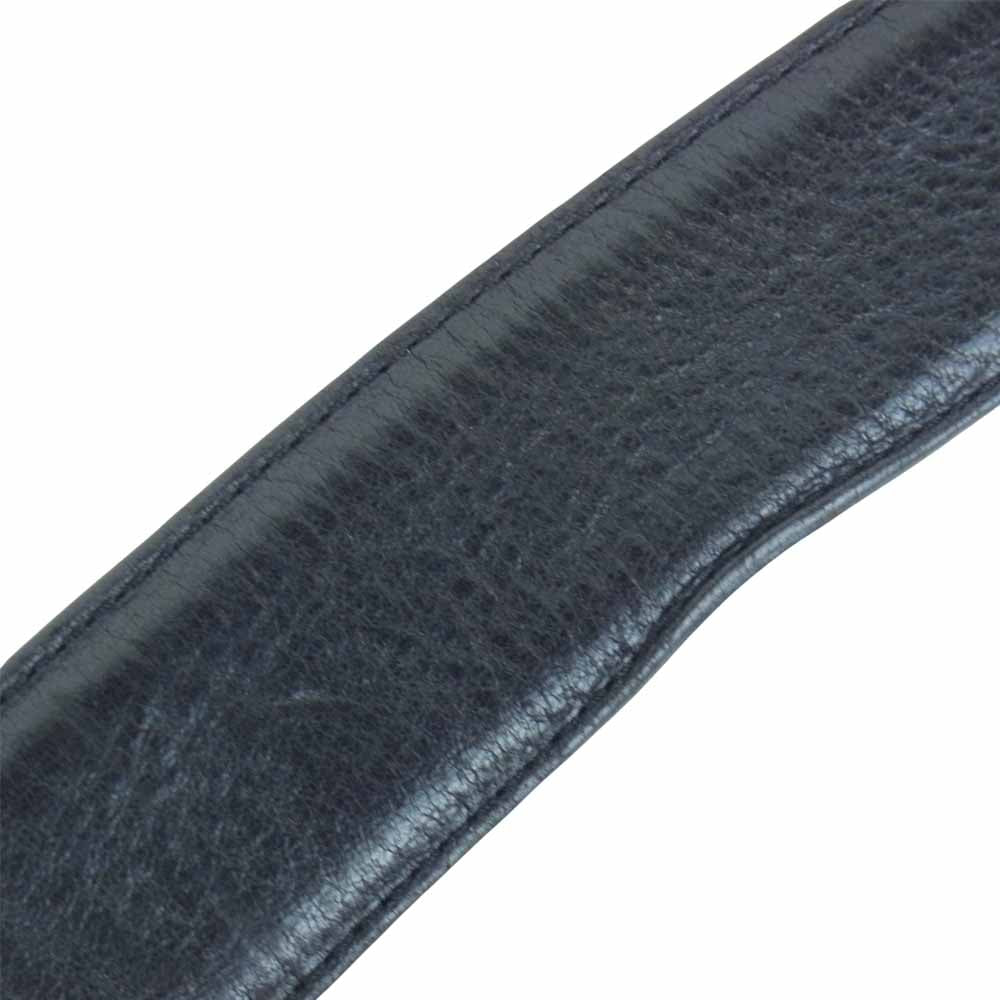 CHROME HEARTS クロムハーツ（原本無） 1.5 STRAP レザー ベルト 1.5inch 1.5インチ ブラック系【中古】