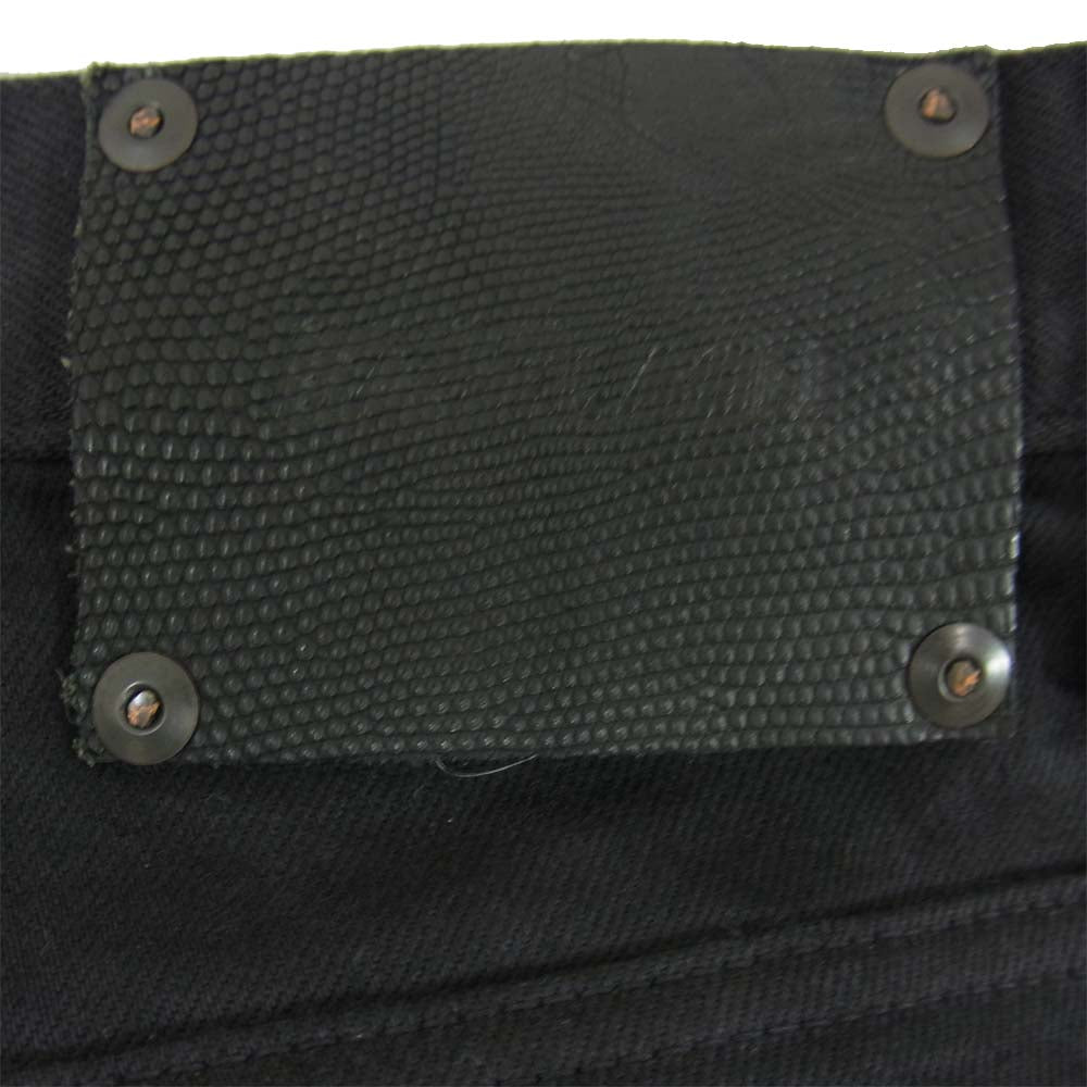 ISAMUKATAYAMA BACKLASH イサムカタヤマバックラッシュ 1356-06 コットンストレッチ セミサルエルパンツ ブラック系 S【中古】