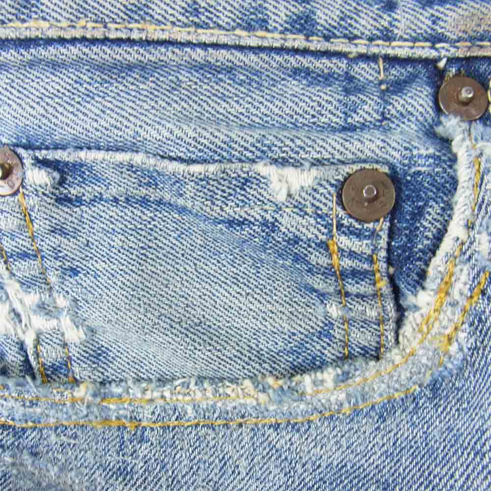 Levi's リーバイス ヴィンテージ オリジナル 501 XX  刻印W インディゴブルー系 サイズ表記無【中古】
