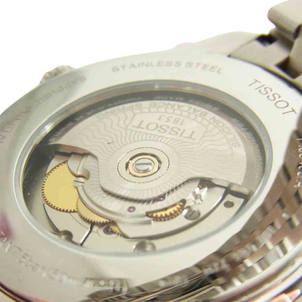 TISSOT ティソ T108408A バラード パワーマティック 80 フルーテッドベゼル 自動巻 腕時計 シルバー系【美品】【中古】