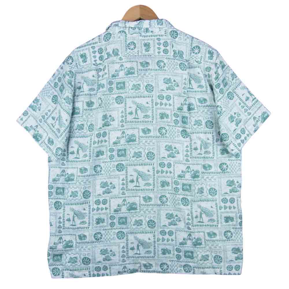 patagonia パタゴニア PATALOHA パタロハ リミテッドエディション オピヒマン アロハ 半袖 シャツ グリーン系 ホワイト系 L【美品】【中古】