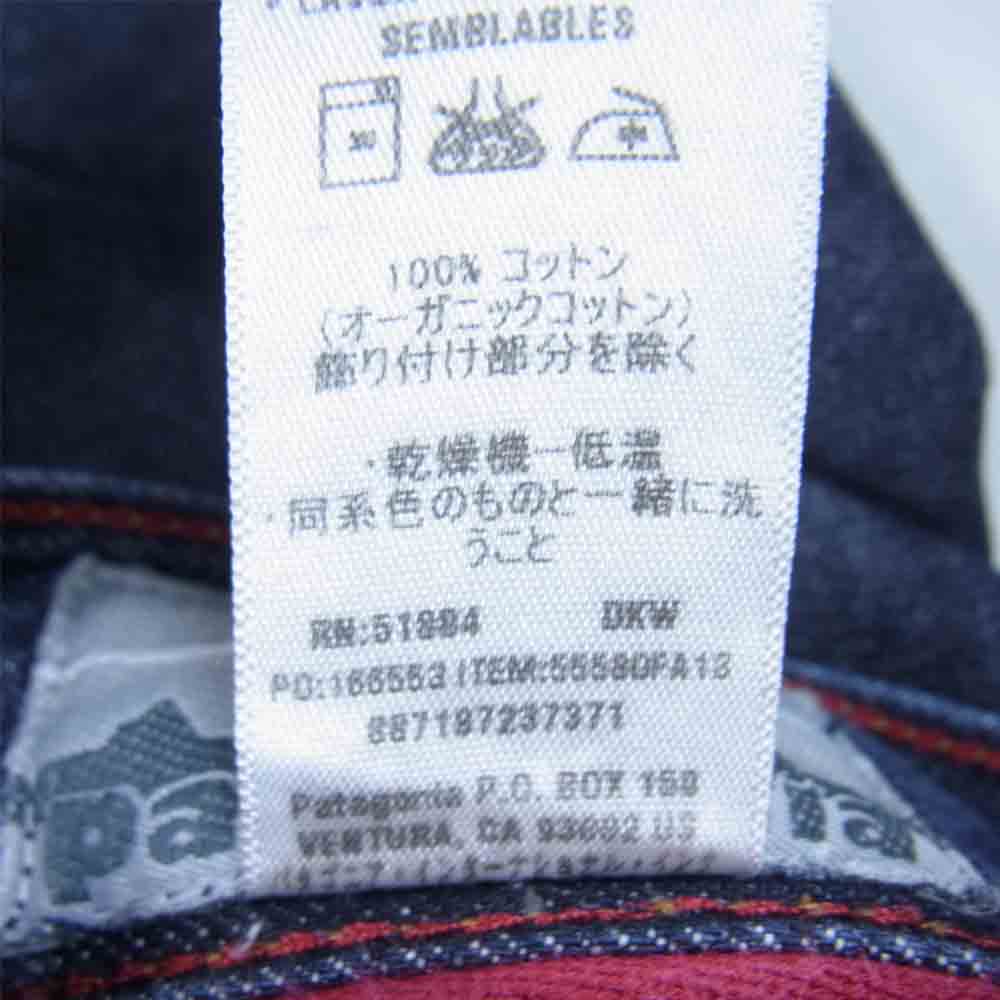 patagonia パタゴニア 13AW 55580 40周年 レガシー コレクション Stand up Jeans スタンドアップ ジーンス デニム パンツ インディゴブルー系 32【中古】