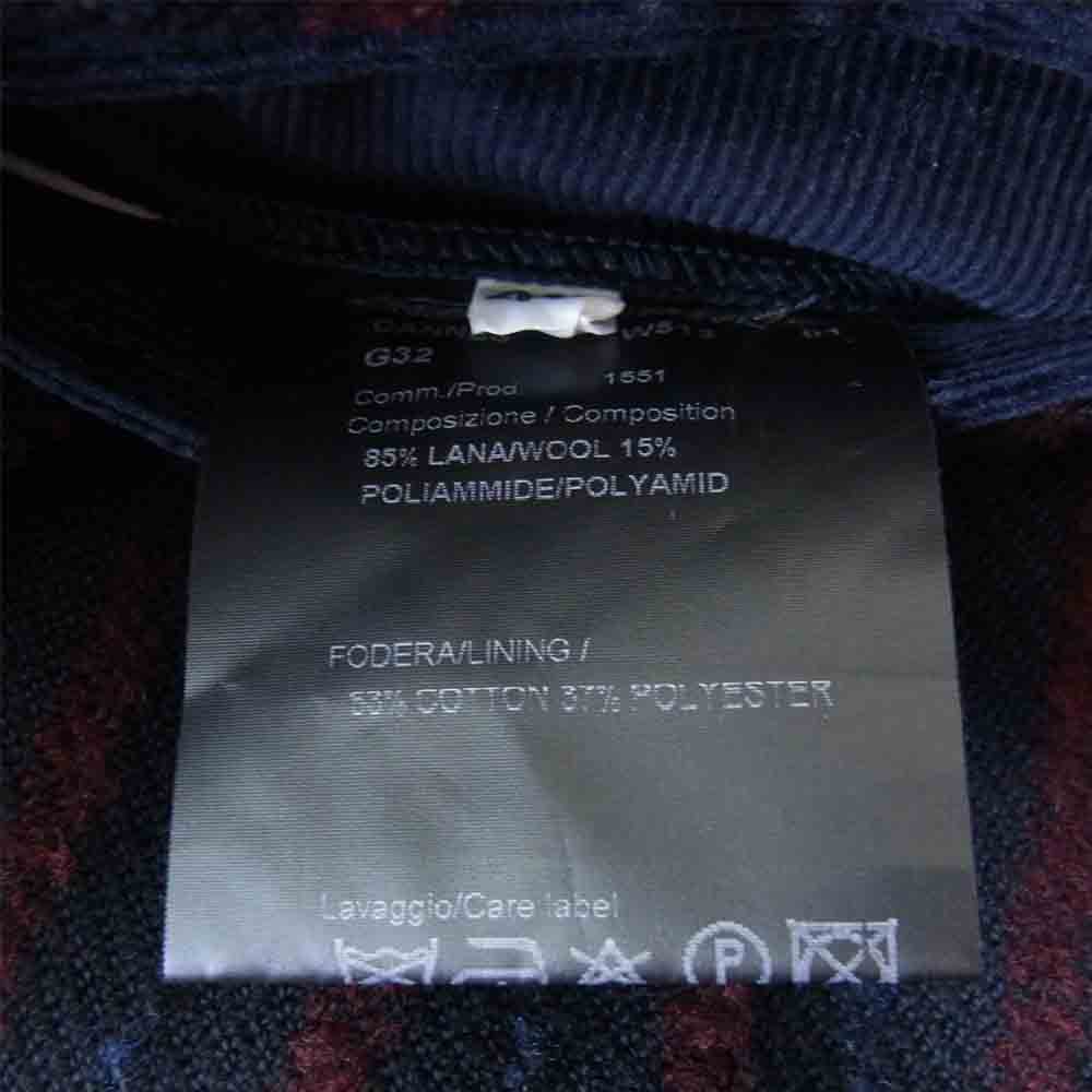 ロイヤルヘム イタリア製 CANNES ウールストライプ2Bブレザー メタルボタン テーラードジャケット ネイビー系 48【中古】