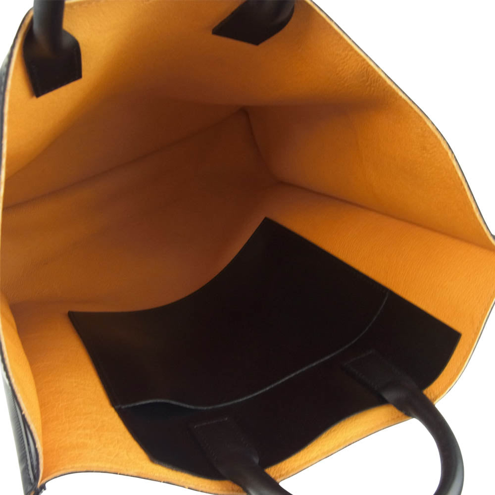 ピエニ 18AW TOTE L レザー トート バッグ ブラック系【美品】【中古】