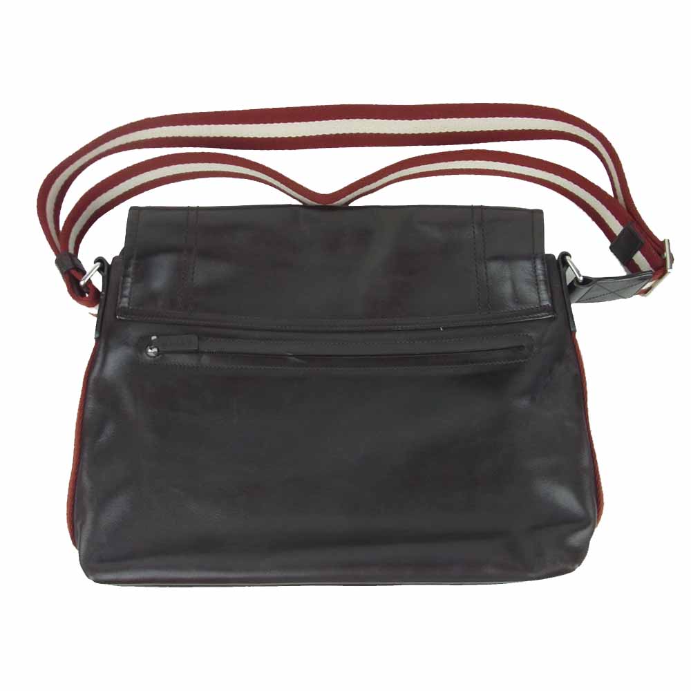 BALLY バリー TERLAGO レザー ショルダー バック ダークブラウン系【中古】