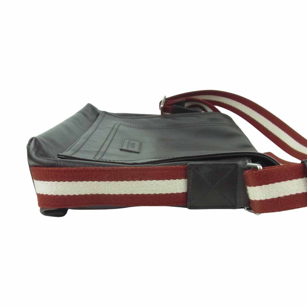 BALLY バリー TERLAGO レザー ショルダー バック ダークブラウン系【中古】