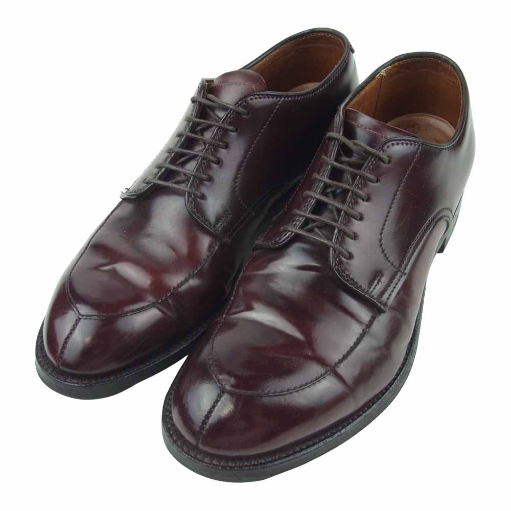 ALDEN オールデン 5432 UNITED ARROWS別注 Vチップ コードバン レザー シューズ モディファイドラスト バーガンディ ブラウン系 6.5D【中古】