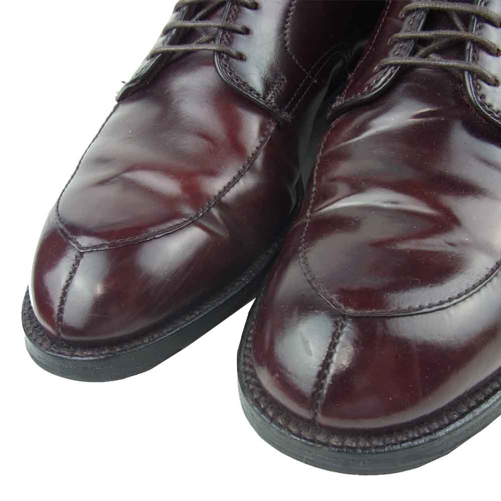 ALDEN オールデン 5432 UNITED ARROWS別注 Vチップ コードバン レザー シューズ モディファイドラスト バーガンディ ブラウン系 6.5D【中古】