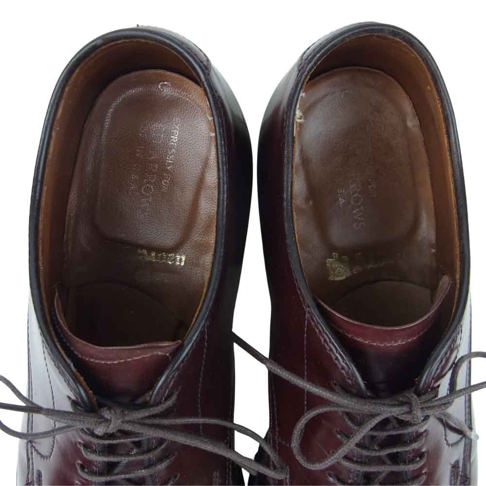 ALDEN オールデン 5432 UNITED ARROWS別注 Vチップ コードバン レザー シューズ モディファイドラスト バーガンディ ブラウン系 6.5D【中古】